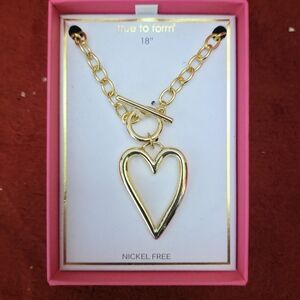 & Other Stories Gold Heart Pendant Necklace